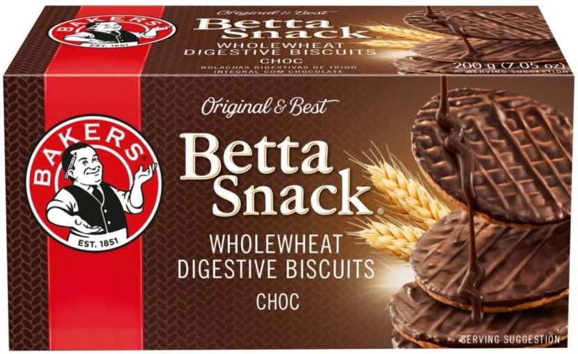 Bakers Betta Snack Whole Wheat Biscuits Cream Filled Biscuit (200 g)