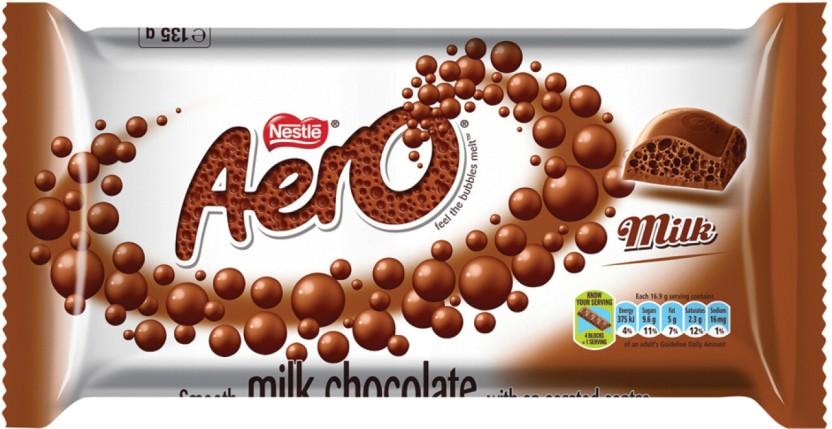 Nestle Aero Smooth Milk Chocolate Slabs (135 g)