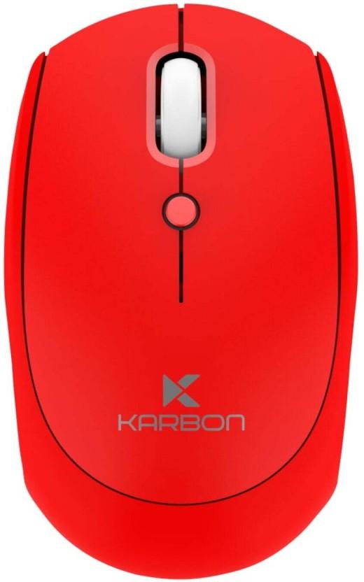 Karbon Electronic | Electronic Wireless Mouse Wired (2.4GHz Wireless, Red)