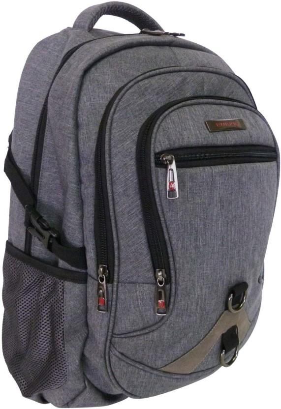Edison Fashion Business Backpack Laptop Backpack (Grey)
