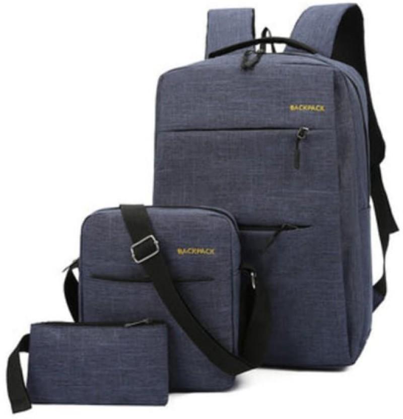 Back Pack School Bag Laptop Backpack (Blue)