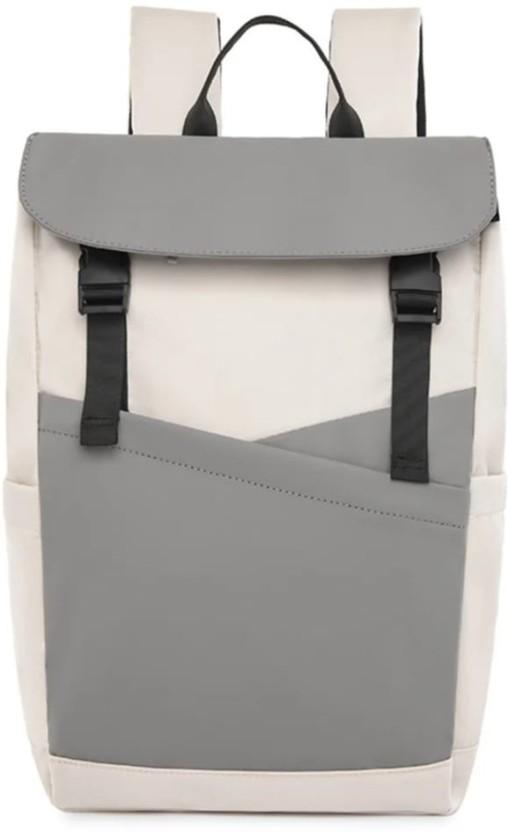 P4D 16 inch Laptop Backpack (Cream, Grey)