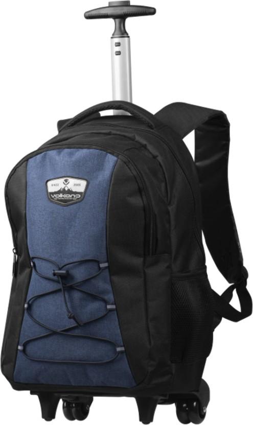 Volkano 15.6 inch Laptop Strolley Bag (Navy Blue, Black)