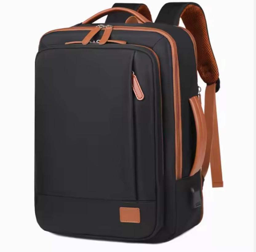 SW Multi-functional Waterproof Laptop Backpack (Black, Brown)