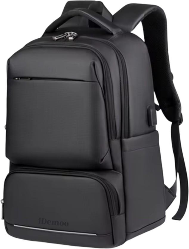 iDemoo GALWAY 16 Inch Laptop Backpack with USB Charging Port - Anti-Theft Laptop Backpack (Black)