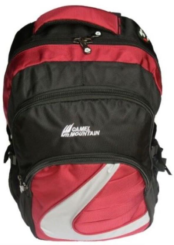 PSM1THREE Camel Mountain Laptop Backpack (Red)