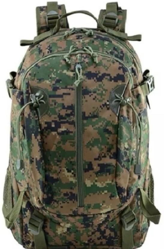 Phronex Military Rucksack Tactical Backpack for Outdoor Hiking Hunting Green pixie camo Backpack (Multicolour, 30 L)