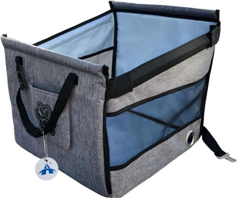 ALANES Adjustable Folding Travel Bags Dog Car Seat Carrier Backpack (Grey, 30 L)
