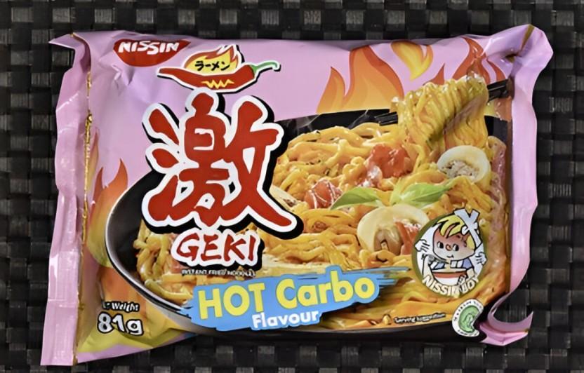 Nissin Noodles Hot Carbonara Instant Noodles (30 x 81 g)