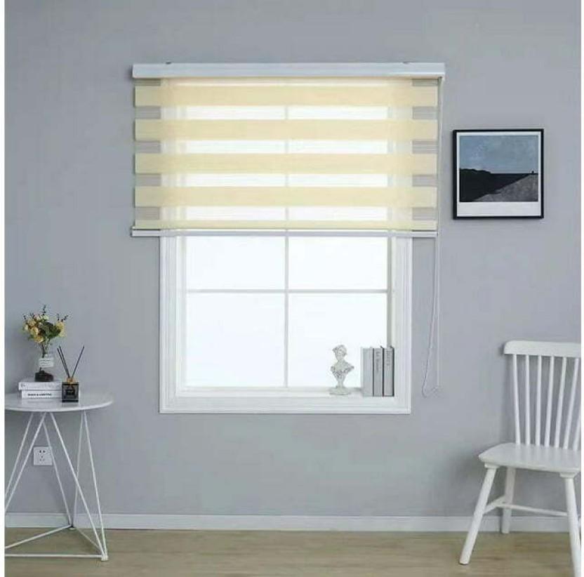 SMTE Cord Drawn Roller Blind (Cloth, On Window)
