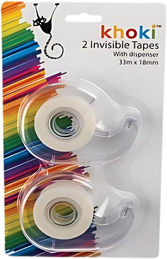 AZ Décor Tape Adhesive Invisible 2Pk 0 ml Adhesive Tool (Set of 2, Clear)