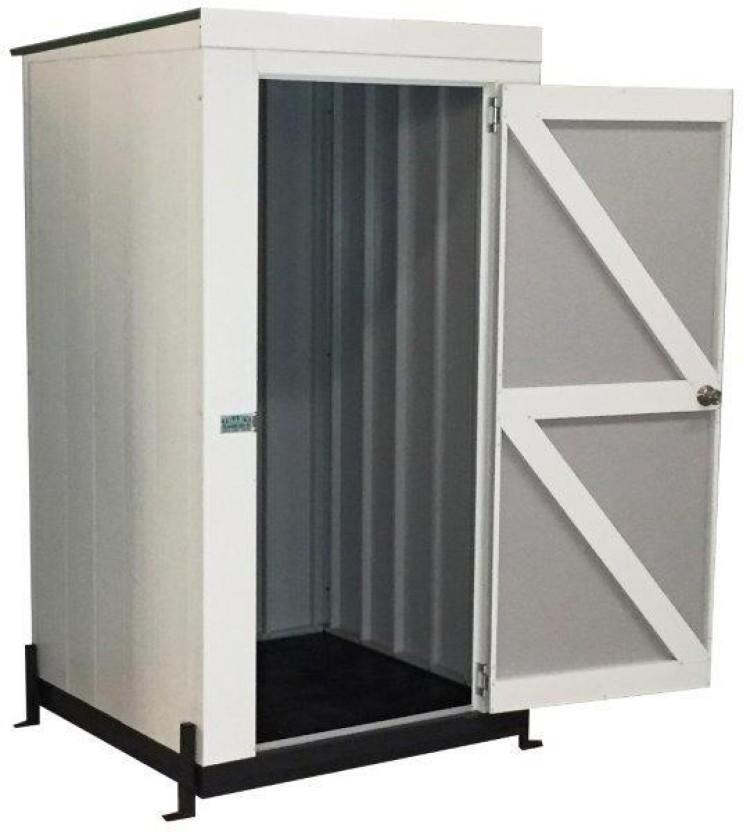 Tilley Sheds Metal Garden Shed (White, Coverage Area:2 sq.m)