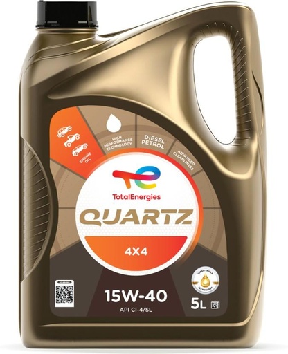[VLUHFZY4SSHVBFWG] TotalEnergies Quartz 4X4 15W40 (5 L, Pack of 1)