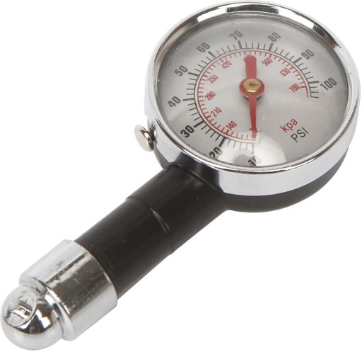[TPGH29MTVDZSVFKT] Mastercraft Dila Tyre Gauge Steel Analog Tire Pressure Gauge (100 PSI)