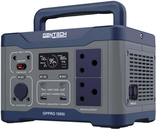 [IVTH2E4ZG42F6JTD] Gentech GPPRO1600I Pure Sine Wave Inverter (Without Battery)