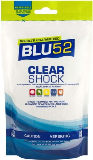 [SRMHFUHM6AJFHPZ9] Blu52 Clear Shock Pool Cleaner (Pack of 1)