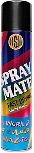 [PAIH9M7HKUGHSCZV] Spraymate Gloss Black Matte Spray Paints (250 ml, Pack of 1)