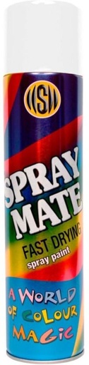[PAIH9M7HFX4QZZH3] Spraymate Gloss White Matte Spray Paints (250 ml, Pack of 1)