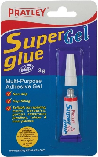 [ADHHFXFHZ7Q3SBXK] Pratley Super Multi-Purpose Glue Adhesive (3 g)