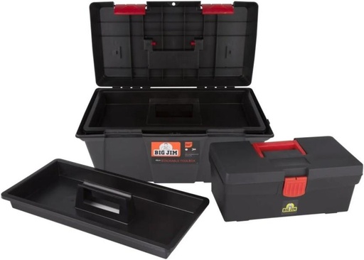 [TBTHEH7RZGJKTQCU] Big Jim toolbox Combo Stackable Tool Box