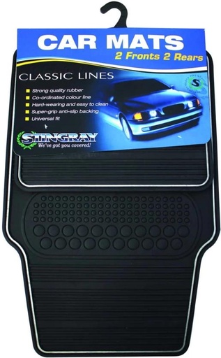 [VMTH4YCRZBGJKQTD] STINGRAY Rubber Standard Mat For  NA Universal Fit (Black)