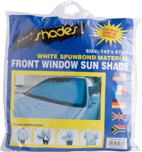 [SSEH7TTHT8VXKZJE] Moto-quip Dashboard Sun Shade (White)