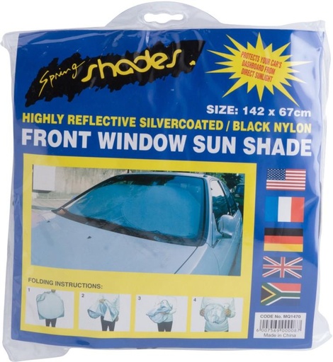 [SSEH7TTHDGKQ5TVY] Moto-quip Dashboard Sun Shade (Silver)