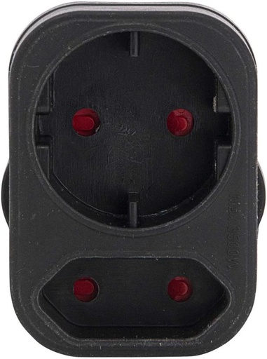 [EPGH4UZC5HMJNQZ3] Powerworx Shucko Adaptor Power Plug (Black)