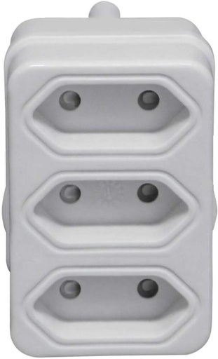 [EPGH7RXGNWJHQC6D] Selectrix 3 x 6Amp Power Plug (White)