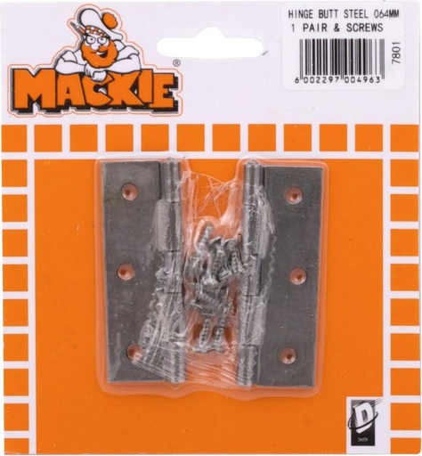 [HNGH4ZGQXFKDU72W] Mackie Butt Hinge Butt/Mortise Hinge (Silver Pack of 1)