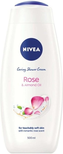 [BDWHFTE9YXUZRQB6] Nivea Rose & Almond Oil Caring Shower Gel Body Wash (500 ml)