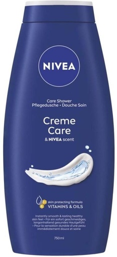 [BDWHFTE9Y494YJUV] Nivea Pure Care Shower Creme Body Wash (750 ml)