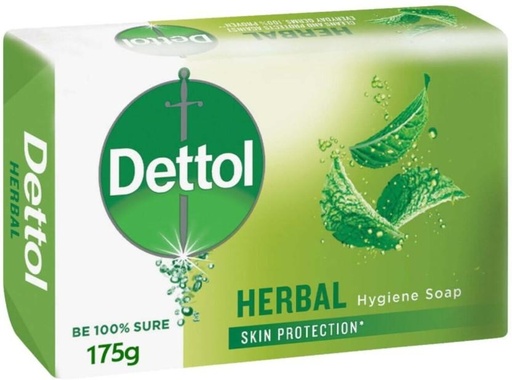 [SOAH2BQ3DPYQ62HN] Dettol Herbal Hygiene Soap Mint (175 g)