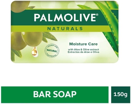 [SOAH4YU3SGDKSEMG] Palmolive Naturals Moisture Care Bar Soap Olive And Aloe (150 g)