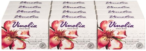 [SOAH2BQ3ZS5QBU7G] Vinolia Luxury Soap Wild Rose (12 x 125 g)