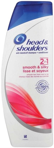 [SHPHFQP4ZBK5Z56D] Head & Shoulders 2 In 1 Smooth Silky Anti Dandruff Shampoo Shampoo (400 ml)