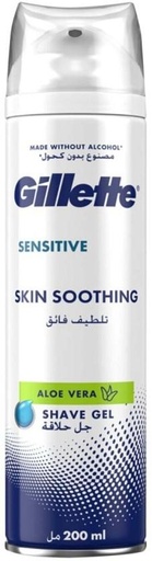 [SGGH26GNGXRRAAXZ] Gillette Gel, Sensitive Soothing Bottle for  Men (200 ml, Pack of 1)