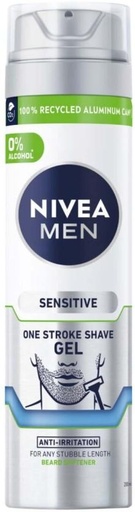 [SGGH2222QNUD3HAD] Nivea Sensitive One Stroke Shaving Gel Bottle for  Men (200 ml, Pack of 1)