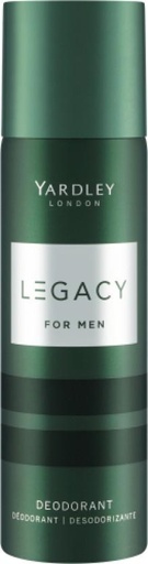 [DEOHFRWAEXZHDBU5] Yardley London Legacy Deodorant Spray  -  For Men (125 ml)