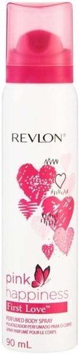 [DEOHFRVUUKUXC2P4] Revlon Pink Happiness First Love Body Spray  -  For Women (90 ml)