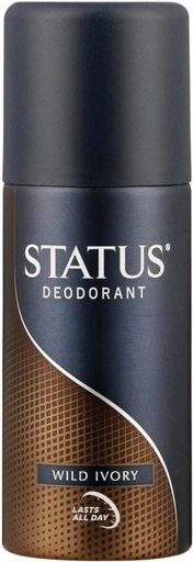 [DEOHFRWABSBU5G8W] Status Wild Ivory Deodorant Spray  -  For Men (130 ml)