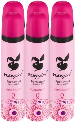 [DEOHFRWA5GRUZANJ] Playgirl Passionate Deodorant Spray  -  For Women (90 ml, Pack of 6)