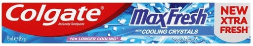 [TPAHFQQBG8WDJ3BF] Colgate MaxFresh Cool Mint with Cooling Crystals Toothpaste (75 ml, Pack of 1)