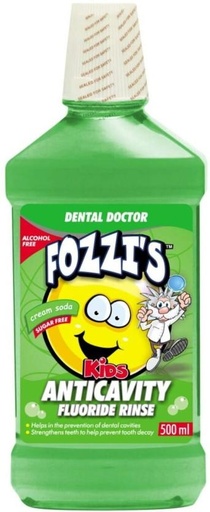 [MWAH5HWXGDSKKNSX] FOZZI'S Dntl Doc Mthwsh - Creamsoda (500 ml)