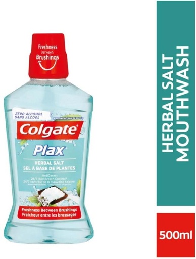 [MWAH2FW3GDEFHTKF] Colgate Mouthwash - Herbal Salt (500 ml)