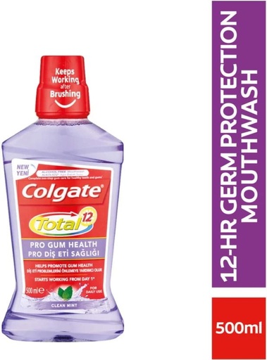 [MWAH2FW5C7HBZY9V] Colgate Total 12 - Mint (500 ml)
