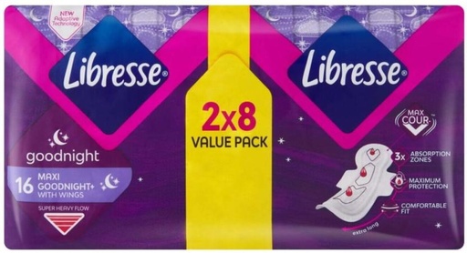 [SPPHFQYCXRWZNGHZ] Libresse Maxi Pads Cot Feel Sanitary Pad (Pack of 20)