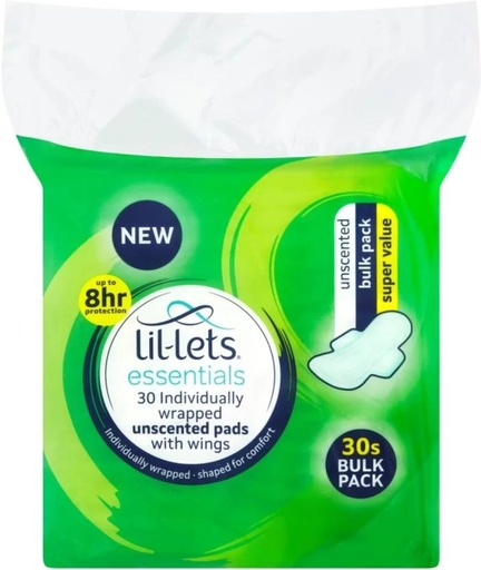 [SPPHFQYCVXR7XDSK] Lil-Lets Essential Bulk Pack Sanitary Pad (Pack of 30)