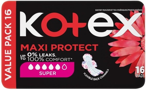 [SPPHFQYCCHUYVPNH] Kotex Designer Maxi Pads Super Sanitary Pad (Pack of 16)