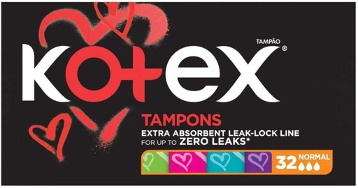 [TPNH2YWJ8ZRX9QTJ] Kotex Designer Tampons - Super Tampons (Pack of 32)